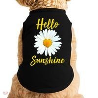 Cute Hello Sunshine Heart Daisy Flower Doggie Tank thumb 0