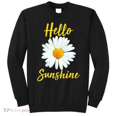 Cute Hello Sunshine Heart Daisy Flower Sweatshirt