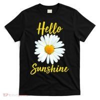 Cute Hello Sunshine Heart Daisy Flower T-Shirt thumb 0