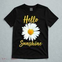 Cute Hello Sunshine Heart Daisy Flower T-Shirt thumb 5
