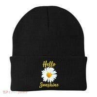 Cute Hello Sunshine Heart Daisy Flower Beanie thumb 0