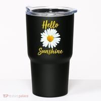 Cute Hello Sunshine Heart Daisy Flower Tumbler thumb 0