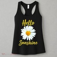 Cute Hello Sunshine Heart Daisy Flower Women's Tank Top thumb 3