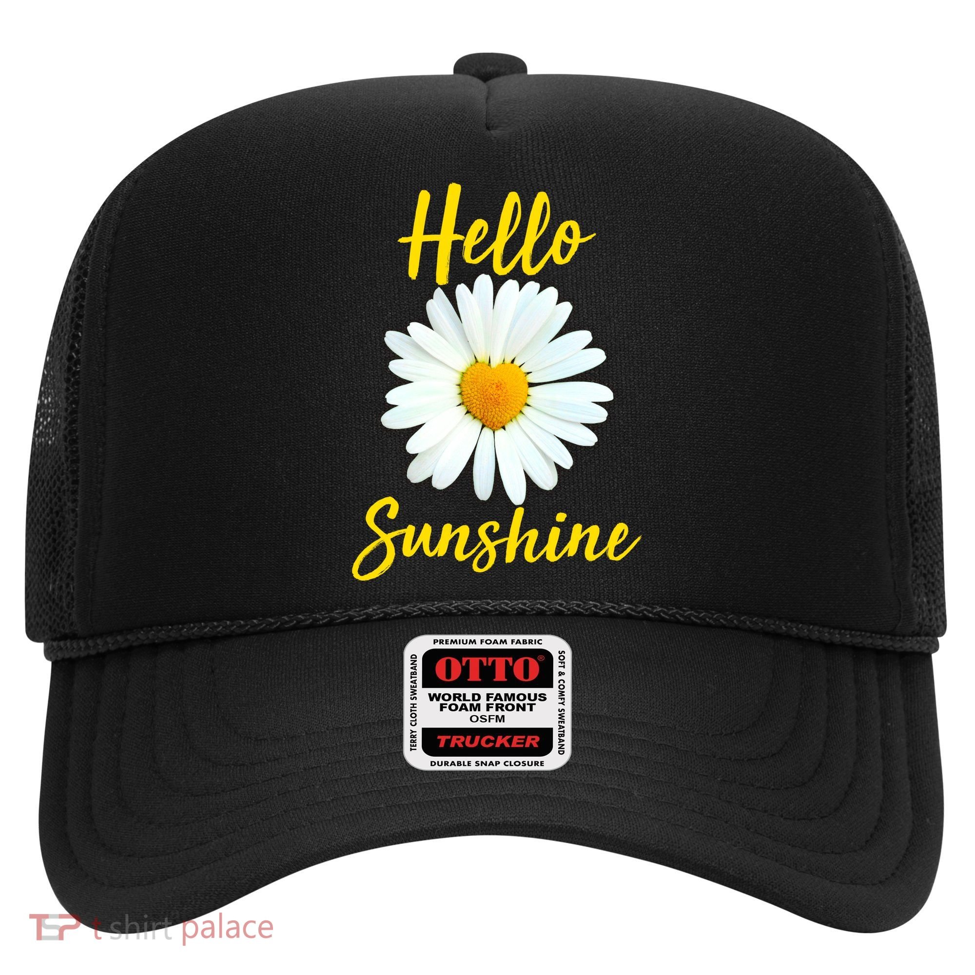 Cute Hello Sunshine Heart Daisy Flower Hat