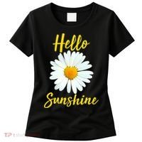 Cute Hello Sunshine Heart Daisy Flower Women's T-Shirt thumb 0