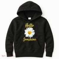 Cute Hello Sunshine Heart Daisy Flower Kids Hoodie thumb 0