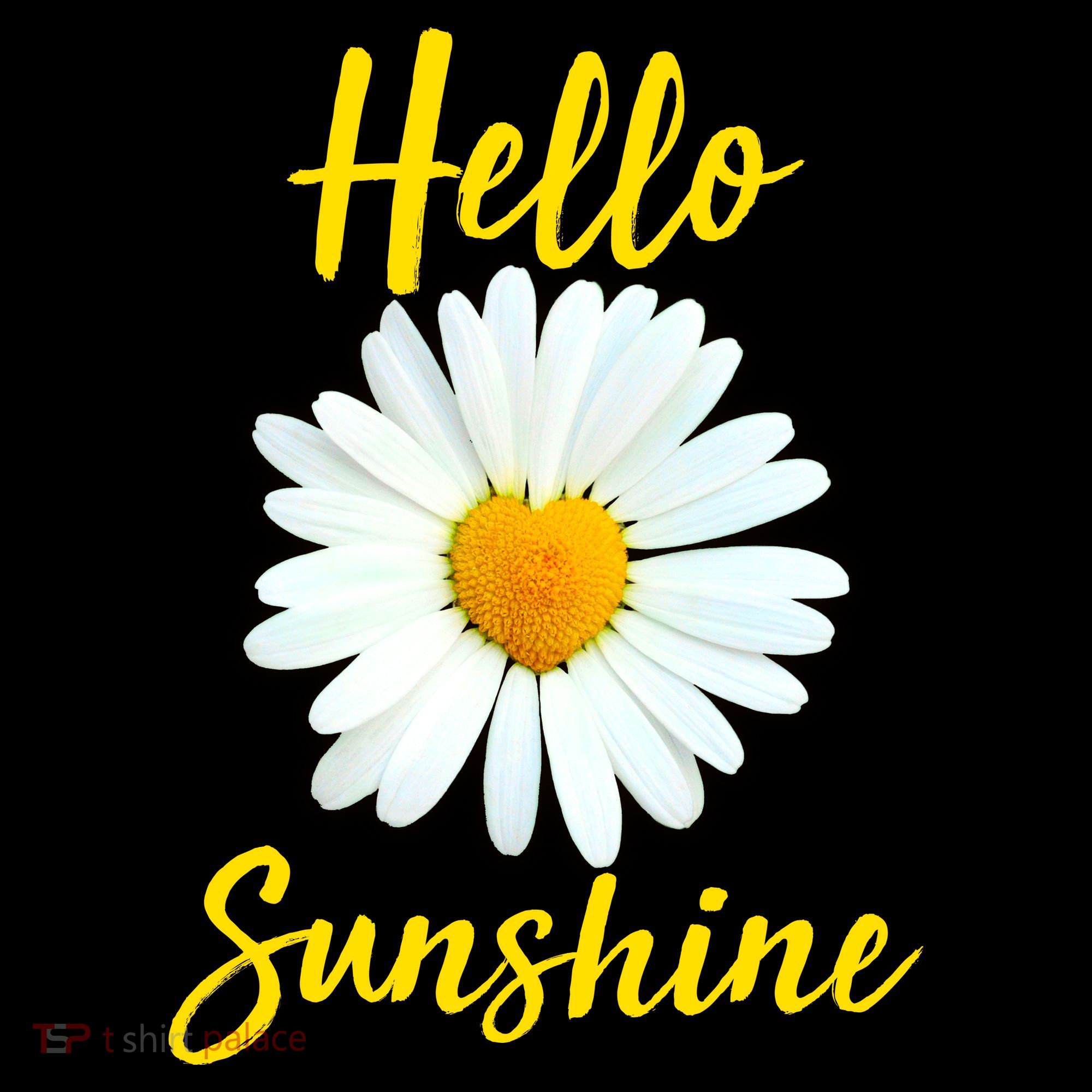 Cute Hello Sunshine Heart Daisy Flower Kids Long Sleeve Shirt