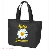 Cute Hello Sunshine Heart Daisy Flower Tote Bag thumb 3
