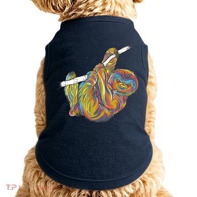 Colorful Hanging Sloth Doggie Tank