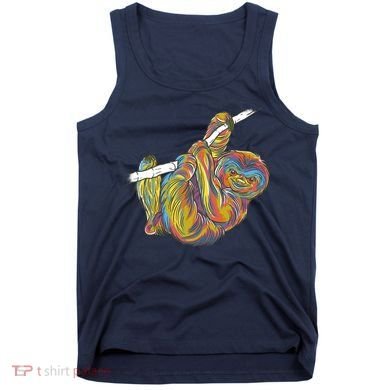 Colorful Hanging Sloth Tank Top