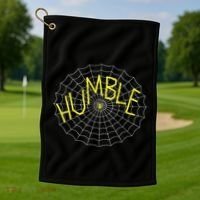 CharlotteS Humble Spider Web Golf Towel thumb 1
