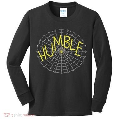 CharlotteS Humble Spider Web Kids Long Sleeve Shirt