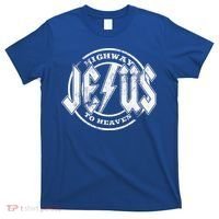 Christian Highway To Heaven Rock N Roll Jesus T-Shirt thumb 0