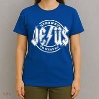 Christian Highway To Heaven Rock N Roll Jesus T-Shirt thumb 4