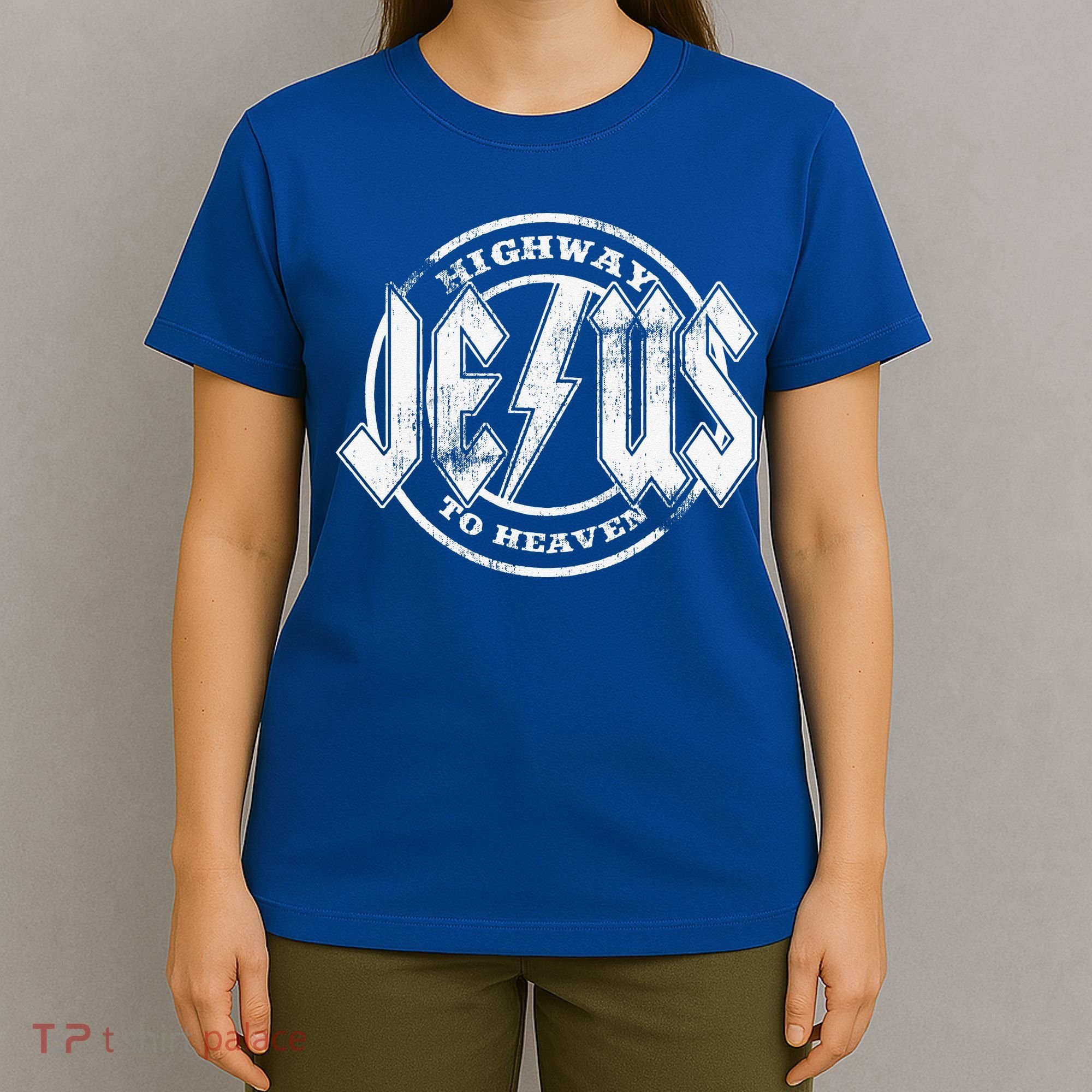 Christian Highway To Heaven Rock N Roll Jesus T-Shirt
