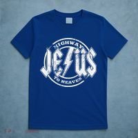 Christian Highway To Heaven Rock N Roll Jesus T-Shirt thumb 5