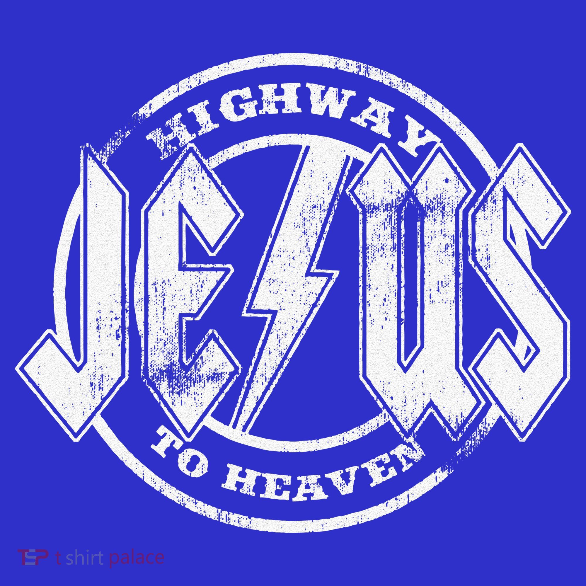 Christian Highway To Heaven Rock N Roll Jesus T-Shirt