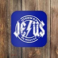 Christian Highway To Heaven Rock N Roll Jesus Coaster thumb 0