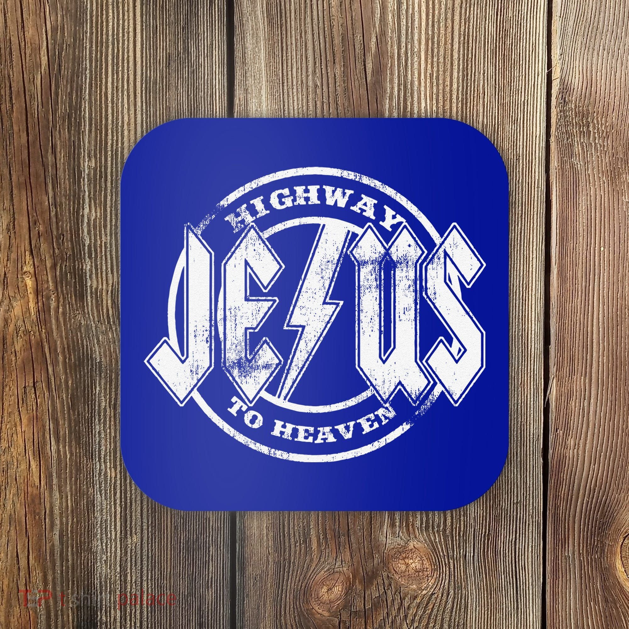 Christian Highway To Heaven Rock N Roll Jesus Coaster