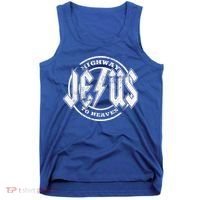 Christian Highway To Heaven Rock N Roll Jesus Tank Top thumb 0
