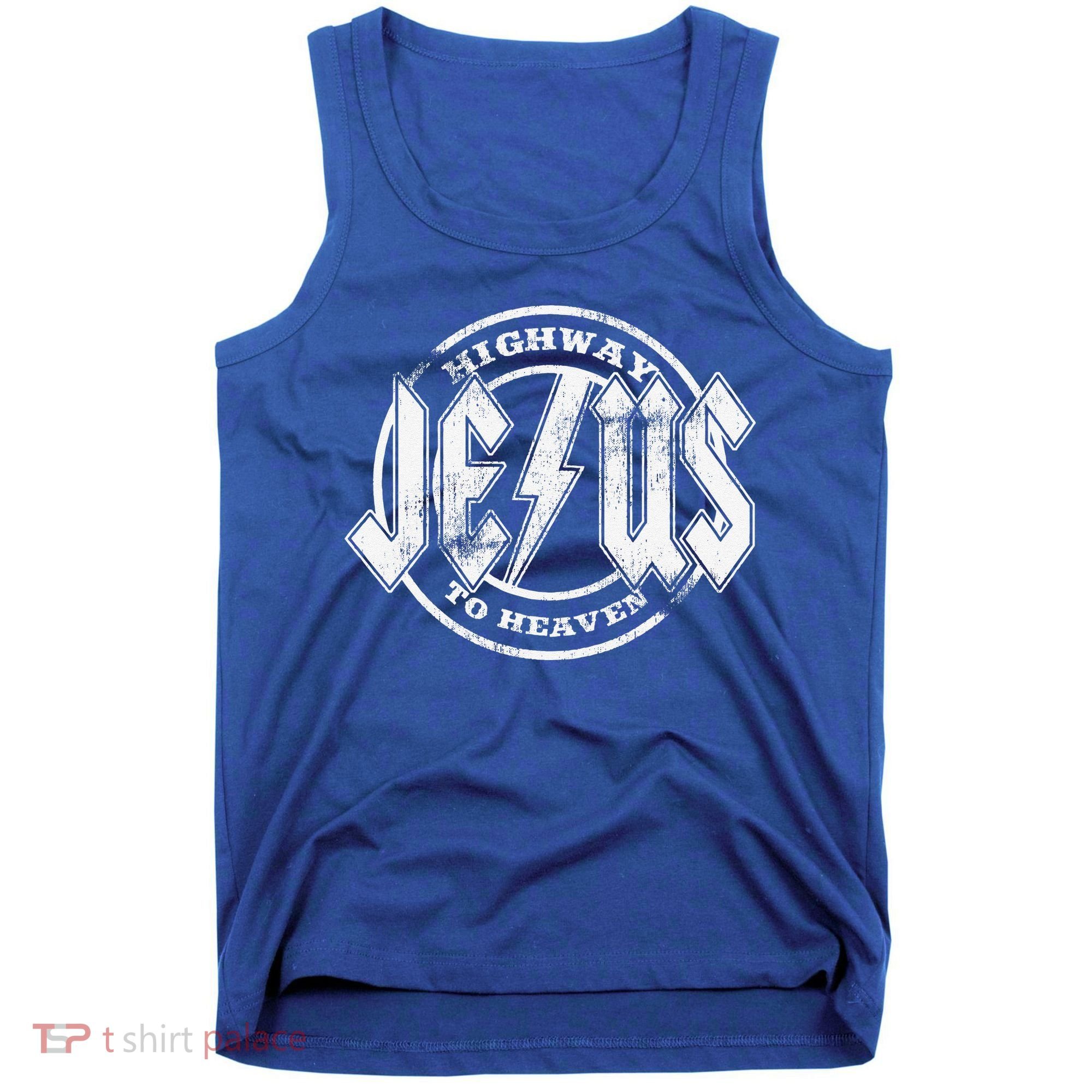 Christian Highway To Heaven Rock N Roll Jesus Tank Top