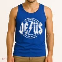 Christian Highway To Heaven Rock N Roll Jesus Tank Top thumb 3