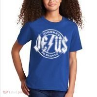 Christian Highway To Heaven Rock N Roll Jesus Kids T-Shirt thumb 2