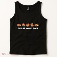 Cute Hedgehog This Is How I Roll Hedgehog Tank Top thumb 2