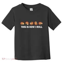 Cute Hedgehog This Is How I Roll Hedgehog Toddler T-Shirt thumb 0
