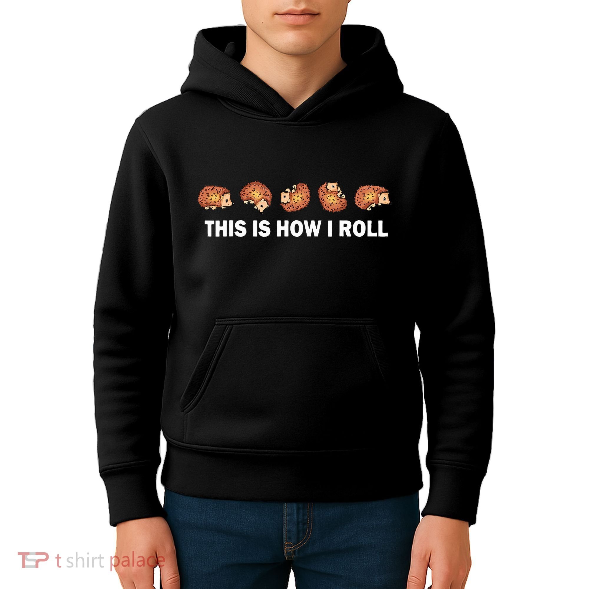 Cute Hedgehog This Is How I Roll Hedgehog Kids Hoodie
