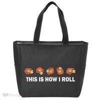 Cute Hedgehog This Is How I Roll Hedgehog Tote Bag thumb 0