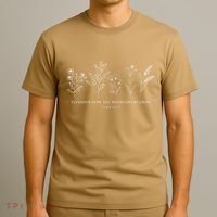 Consider How The Wildflowers Grow Bible Verse Jesus Faith T-Shirt thumb 3