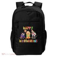 Coffee Halloween Thanksgiving Christmas Happy Hallothanksmas Backpack thumb 0