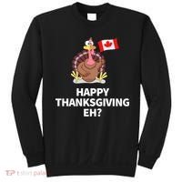 Canadian Happy Thanksgiving EH? Funny Turkey Dinner Sweatshirt thumb 0