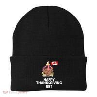 Canadian Happy Thanksgiving EH? Funny Turkey Dinner Beanie thumb 0