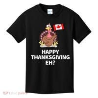 Canadian Happy Thanksgiving EH? Funny Turkey Dinner Kids T-Shirt thumb 0