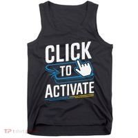 Click Here To Activate Your Inner Nerd Geeks Tank Top thumb 0