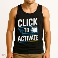 Click Here To Activate Your Inner Nerd Geeks Tank Top thumb 3