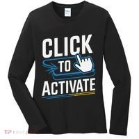 Click Here To Activate Your Inner Nerd Geeks Women's Long Sleeve Shirt thumb 0