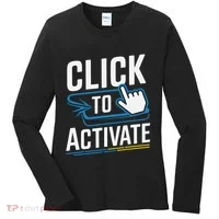 Click Here To Activate Your Inner Nerd Geeks Women's Long Sleeve Shirt thumb 0