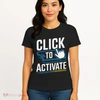Click Here To Activate Your Inner Nerd Geeks Women's T-Shirt thumb 4