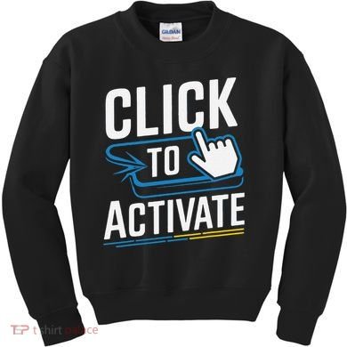 Click Here To Activate Your Inner Nerd Geeks Kids Sweatshirt