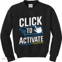Click Here To Activate Your Inner Nerd Geeks Kids Sweatshirt thumb 0
