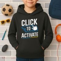 Click Here To Activate Your Inner Nerd Geeks Kids Hoodie thumb 2