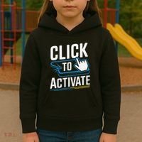 Click Here To Activate Your Inner Nerd Geeks Kids Hoodie thumb 3