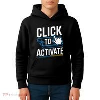 Click Here To Activate Your Inner Nerd Geeks Kids Hoodie thumb 4