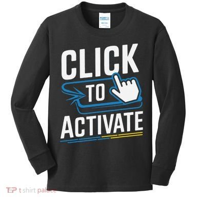 Click Here To Activate Your Inner Nerd Geeks Kids Long Sleeve Shirt