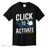 Click Here To Activate Your Inner Nerd Geeks Kids T-Shirt thumb 0