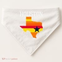 Classic Houston Texas Souvenir USA-Made Doggie Bandana thumb 0