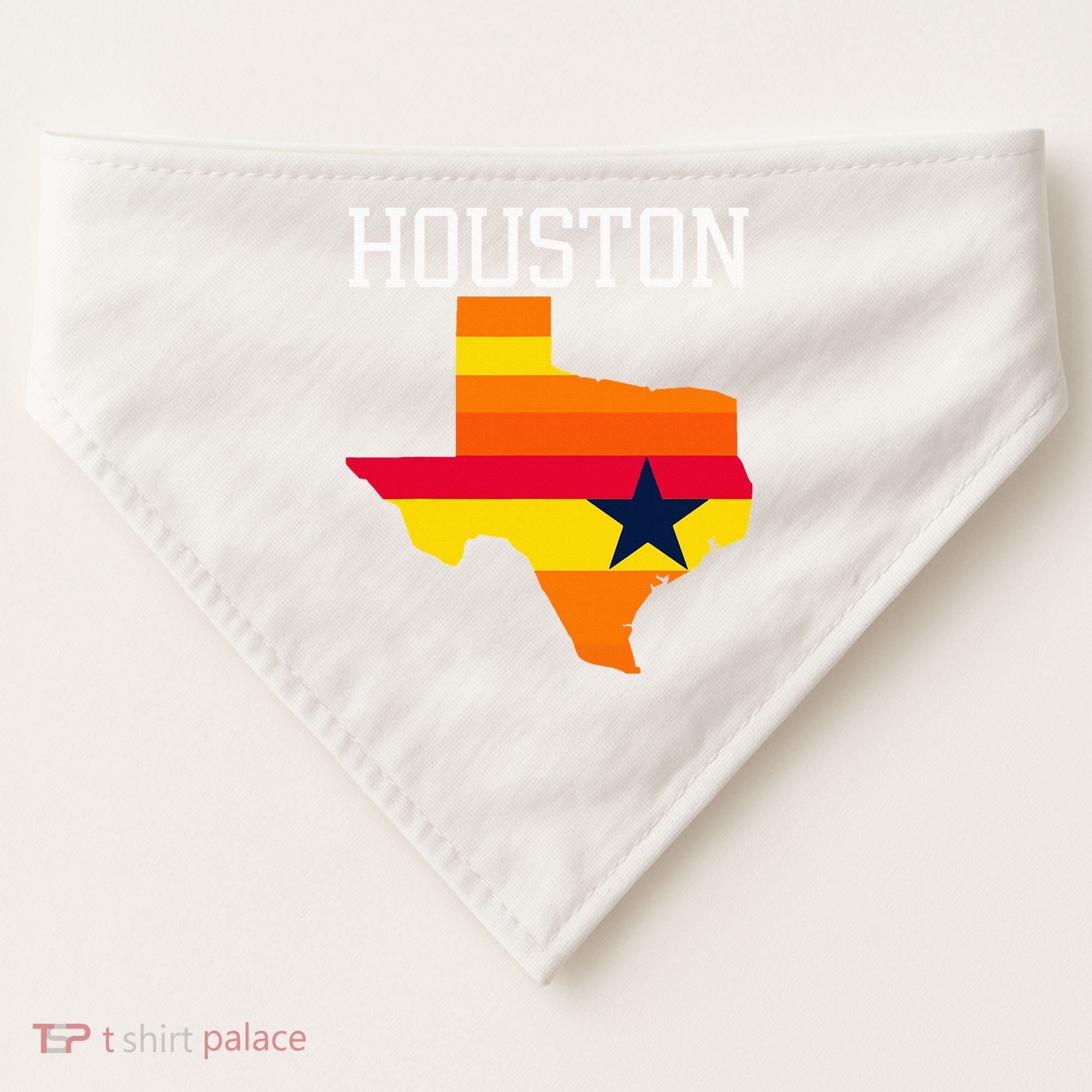Classic Houston Texas Souvenir USA-Made Doggie Bandana